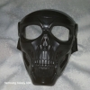 Маска мотоциклиста череп.  Маска маскарадная череп.  Маска для игры в пейнтбол. - фото 1